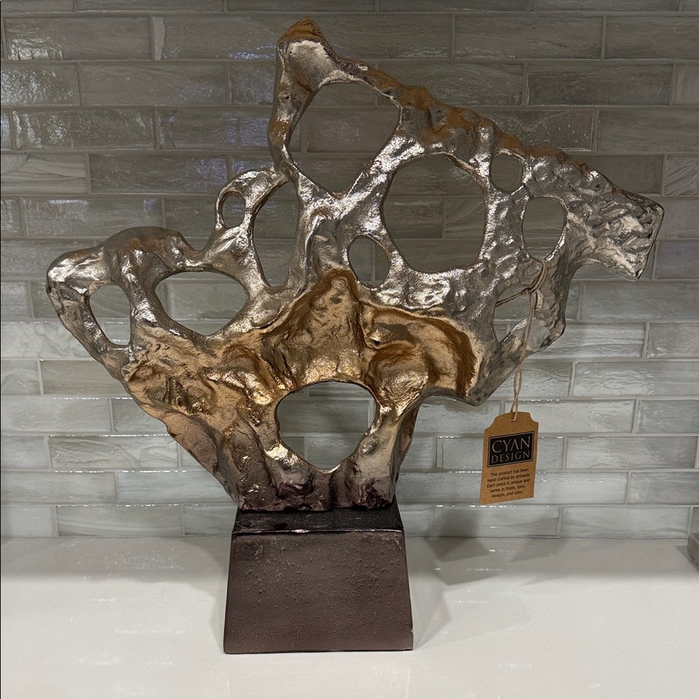 Metallic Abstract Sculpture